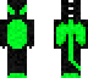 black and green dragon