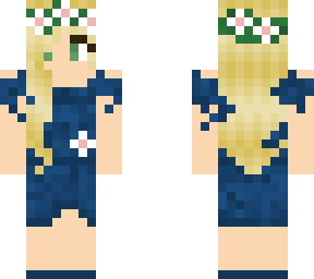 blonde blue elf girl