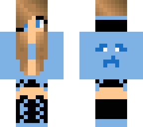 blue gamer girl