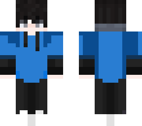 blue hoodie