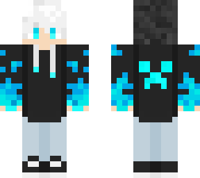 blue hoodie