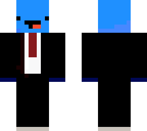 blue noob in suit