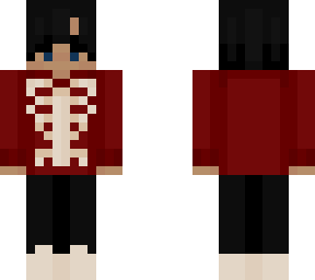 grunge skeleton blue eyes