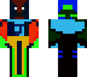 minecraft neon skin