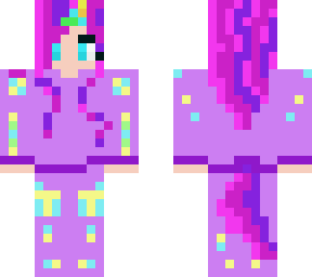 multicoloured unicorn skin!