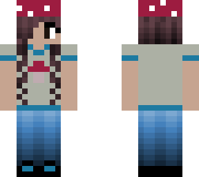 mushroom girl dark brown hair