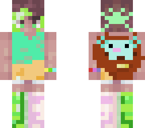 olive as a farmer with axololt