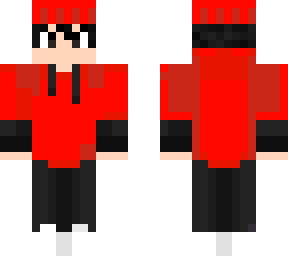 red hoodie