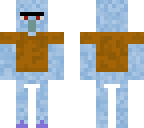 squidward tentacles bedrock skin