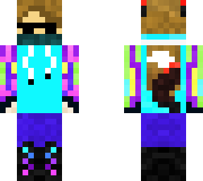 werewolf gamer girl wearing tie-dye hoody