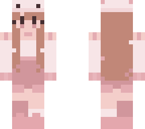 Half Axolotl Minecraft Skins