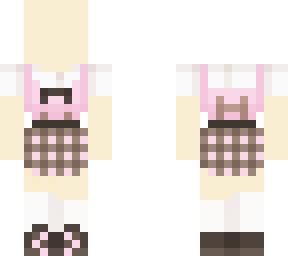 cafe uniform brown&pink