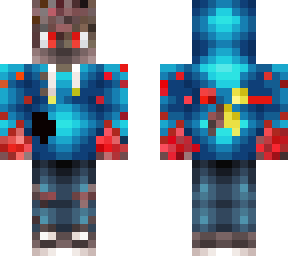 full fire cyborg boy