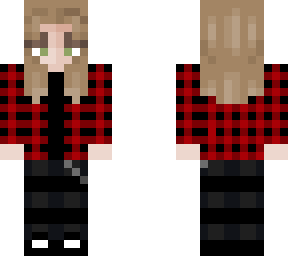 girl wth flannel