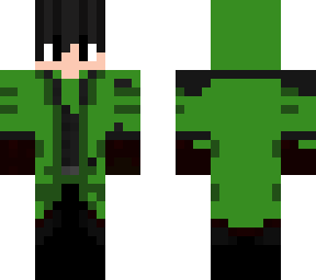 green coat