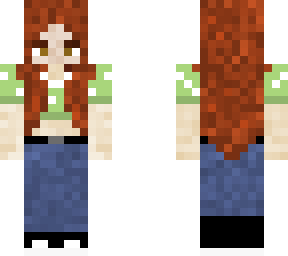 green mashroom girl red hair