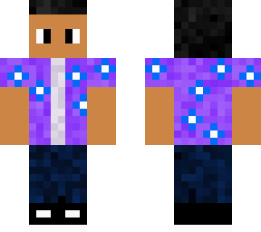 hawaiian shirt (purple and blue)