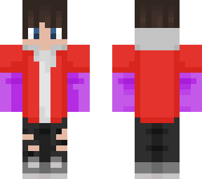 neon red and purple jacket