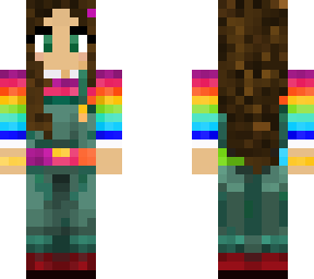 rainbow and overall