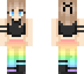 rainbow pants girl