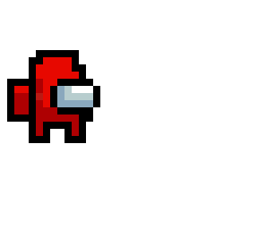 red among us white body