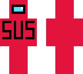 sus red among us skin