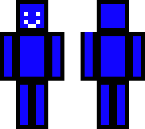 blue smiley man