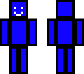 blue smiley man