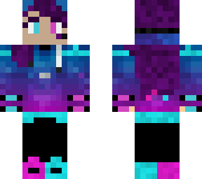 girl gamer blue/purple