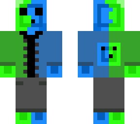 green and blue slime