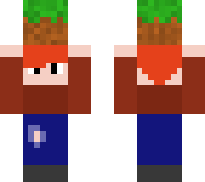 guy with grass block