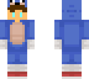 little effort boy in sonic onesie