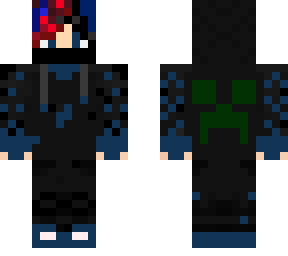 red and blue dark