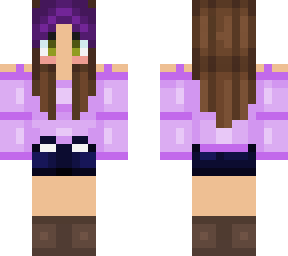 skin with my new dyed hair lmao