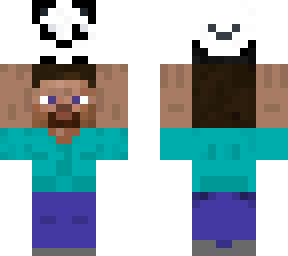 steve carrying panda