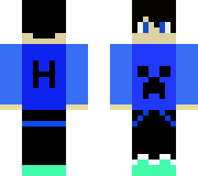 blue creeper boy gamer