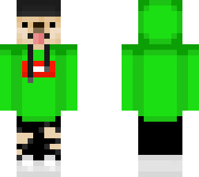 dog with green hoodie
