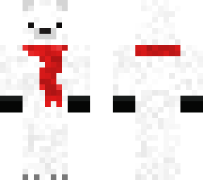polar bear wit scarf & gloves
