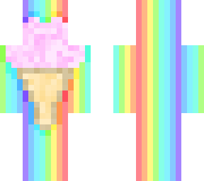 rainbow icecream skin
