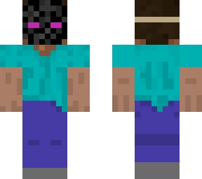 steve with halloween mask