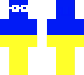 ukraine flag with glasses