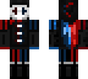 clown pierce red/blue