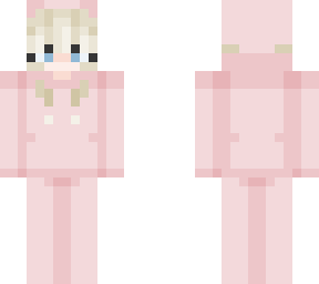 pink axolotl girl