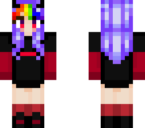 rainbow demon girl
