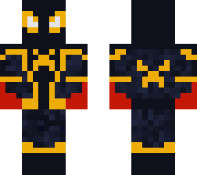 black and gold spider man