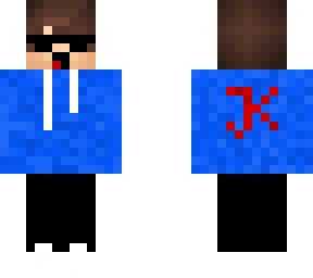 blue hoodie