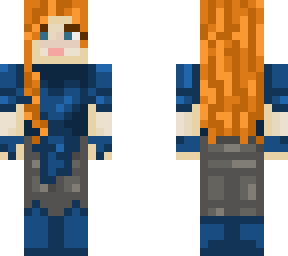dakota in armor - mc oc