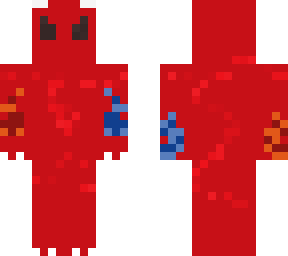 demonio de fuego azul y fuego