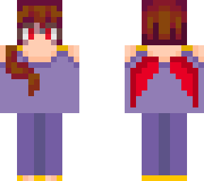 fairy with red hair and red wings