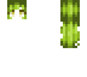green hair